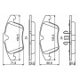 0 986 494 246 BOSCH Комплект гальмівних колодок дисковий гальм