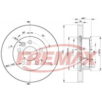 BD3014 FREMAX BRAKE DISC HIGH CARBON