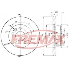 BD3014 FREMAX BRAKE DISC HIGH CARBON