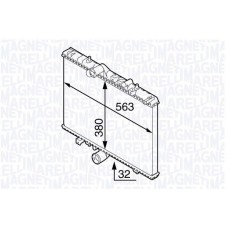 350213138300 MAGNETI MARELLI Радіатор охолодження двигуна