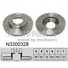 N3300328 NIPPARTS Гальмівний диск