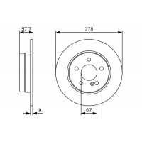 0 986 479 S96 BOSCH Гальмівний диск