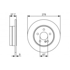 0 986 479 S96 BOSCH Гальмівний диск