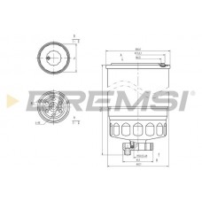 FE0047 BREMSI Паливний фільтр