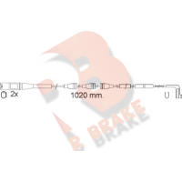 610555RB R BRAKE Сигналізатор зносу гальмівних колодок