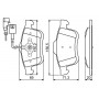 0 986 494 453 BOSCH Комплект гальмівних колодок дисковий гальм