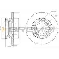 CD7573S BREMSI Гальмівний диск