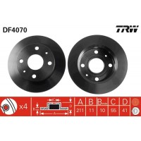 DF4070 TRW Гальмівний диск