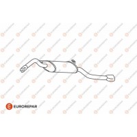 E12895J EUROREPAR Глушник вихлопних газів кінцевий