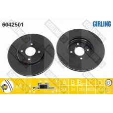 6042501 GIRLING Гальмівний диск