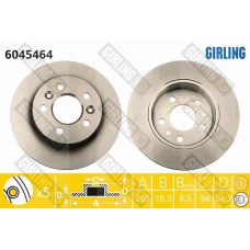 6045464 GIRLING Гальмівний диск