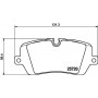 MDB3343 MINTEX Комплект гальмівних колодок дисковий гальм