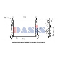 090083N AKS DASIS Радіатор охолодження двигуна