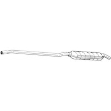 284-791 BOSAL Середній глушник вихлопних газів