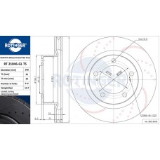 RT 21046-GL T5 ROTINGER Гальмівний диск
