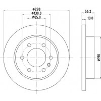 8DD 355 131-831 HELLA Гальмівний диск