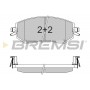 BP3570 BREMSI Комплект гальмівних колодок дисковий гальм