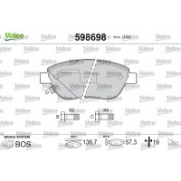 598698 VALEO Комплект гальмівних колодок дисковий гальм
