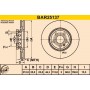 BAR25137 BARUM Гальмівний диск
