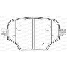 BPA1837.00 OPEN PARTS Комплект гальмівних колодок дисковий гальм