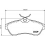 8DB 355 009-321 HELLA PAGID Комплект гальмівних колодок дисковий гальм