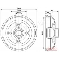 TA-0407C JAPANPARTS Гальмівний барабан