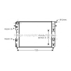 OLA2202 AVA QUALITY COOLING Радіатор охолодження двигуна