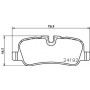 8DB 355 016-181 HELLA Комплект гальмівних колодок, дискове гальмо