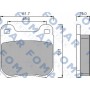 FO 468781 FOMAR Friction КомплеК т гальмівних колодок, дискове гальмо