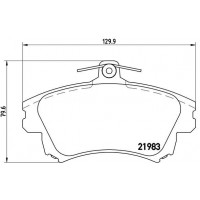 P 54 036 BREMBO Комплект гальмівних колодок дисковий гальм