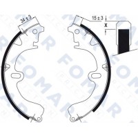 FO 0491 FOMAR Friction Комплект гальмівних колодок