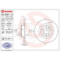 08.9367.11 BREMBO Гальмівний диск