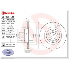 08.9367.11 BREMBO Гальмівний диск