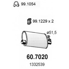 60.7020 ASSO Глушник вихлопних газів кінцевий