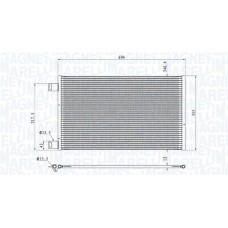 350203860000 MAGNETI MARELLI Конденсатор кондиціонера