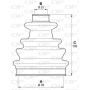 SJK7006.00 OPEN PARTS Комплект пыльника, Привідний вал