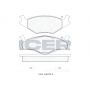 180460 ICER Комплект гальмівних колодок дисковий гальм