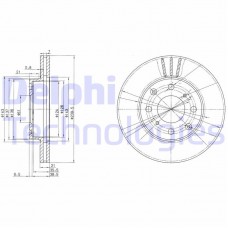 BG2673 DELPHI Гальмівний диск