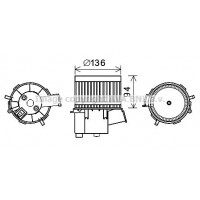 FT8448 AVA QUALITY COOLING Вентилятор салону