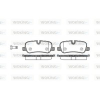 P10593.00 WOKING Комплект гальмівних колодок дисковий гальм