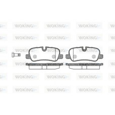 P10593.00 WOKING Комплект гальмівних колодок дисковий гальм