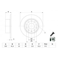 0 986 479 E00 BOSCH Гальмівний диск
