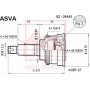 SZ-29A43 ASVA Шарнирный комплект, Привідний вал