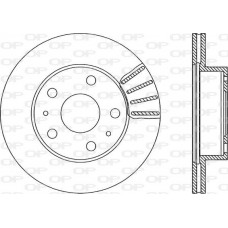 BDA1152.20 OPEN PARTS Гальмівний диск