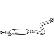 279-177 BOSAL Середній глушник вихлопних газів