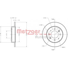 6110510 METZGER Гальмівний диск