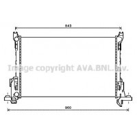 RT2623 AVA QUALITY COOLING Радіатор охолодження двигуна