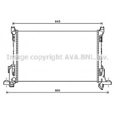 RT2623 AVA QUALITY COOLING Радіатор охолодження двигуна
