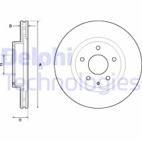 BG4713C DELPHI Гальмівний диск