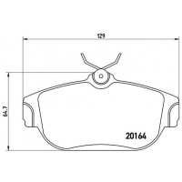 P 86 007 BREMBO Комплект гальмівних колодок дисковий гальм